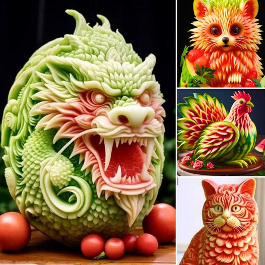 Unveiling the breathtaking World of Watermelon Sculpture Art