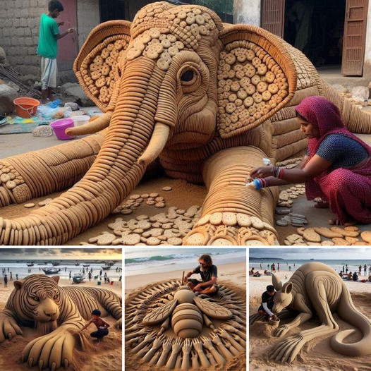 It may seem unbelievable, but these breathtaking masterpieces are crafted entirely from sand!